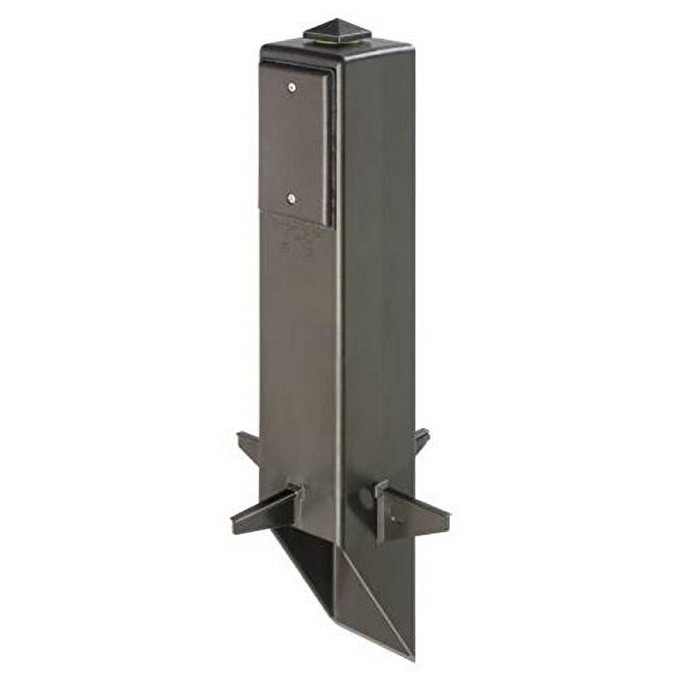OUTDOOR LIGHT FIXTURE WITH GFCI SUPPORT POST 19-1/2 IN. BRONZE