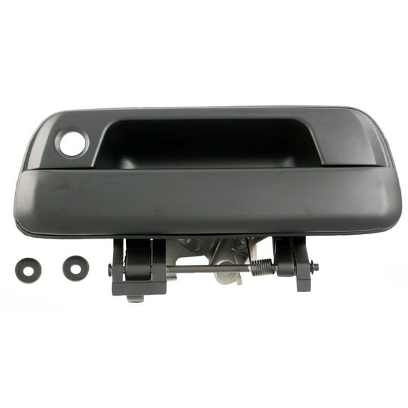 OUTER TAILGATE HANDLE;BLACK PRIMED;WITH KEYHOLE