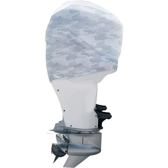 OUTERENVY Grey Digital Camo Outboard Motor Cover for Suzuki DF 225-300 HP