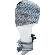 OUTERENVY Grey Fish Scales Outboard Motor Cover for Suzuki DF HP , Made in USA to Stay on While You Run! , 108C
