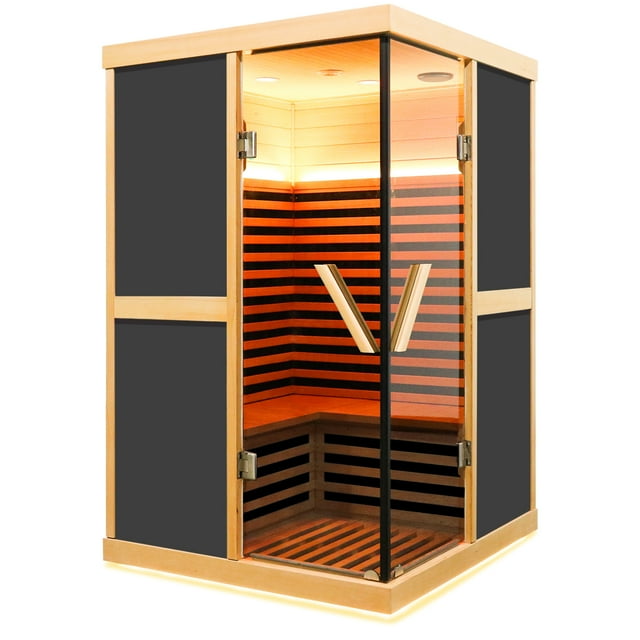 OUTEXER Infrared Sauna 1980W Wooden Saunas Home Spa Room Canadian