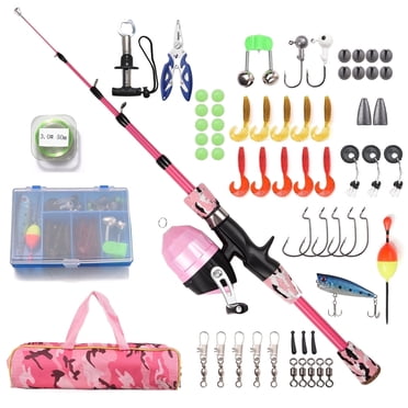 Fishbone Rods Collapsable Free Shipping! DaddyGoFish Kids Fishing Pole – Telescopic Rod & Reel ...