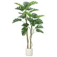 thumbnail image 1 of OUTGOODS 5/6FT Faux Monstera Plant, Realistic Artificial Tree, Green, UV Resistant Indoor/Outdoor, 1 of 8