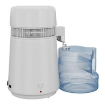 OUTGOODS Countertop Water Distiller 1Gal/4L-6L, 750W-900W, Stainless Steel, White Plastic/Glass