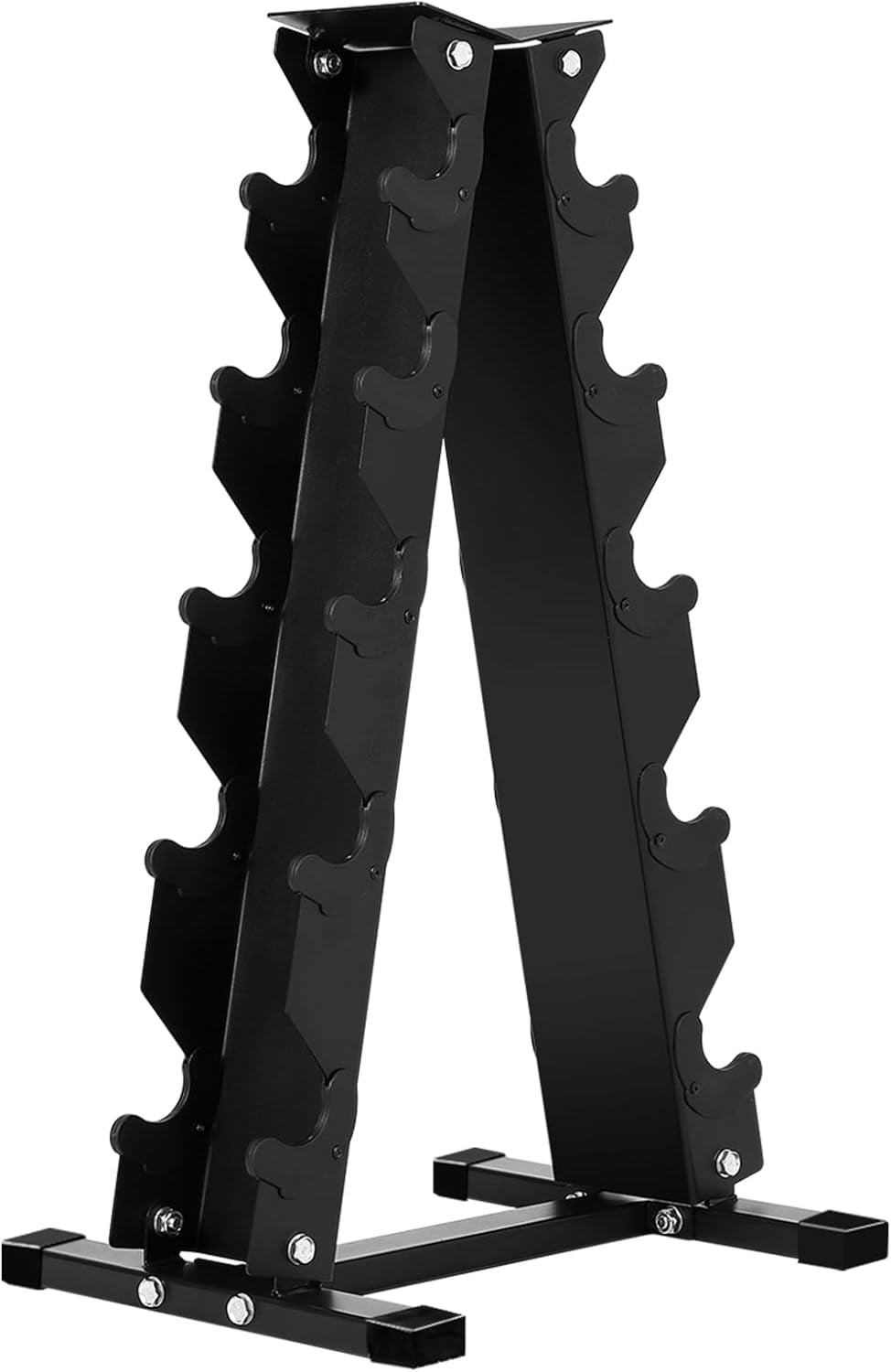 OUTGOODS Dumbbell Rack Stand Only, A-Frame Weight Storage Organizer, Black Powder-Coated
