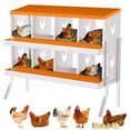 thumbnail image 1 of OUTGOODS Galvanized Metal Chicken Nesting Boxes, Roll Away 6-10 Hole, 1 of 7