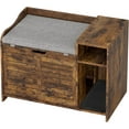 thumbnail image 1 of OUTGOODS Hidden Cat Litter Box Furniture, Fir Wood Enclosure Cabinet w/ Storage, 1 of 8