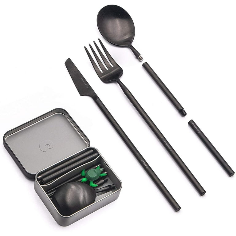 Cheers.US Portable Utensils Set with Case, Stainless Steel