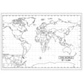 thumbnail image 1 of OUTLINE WALL MAPS WORLD MAP, 1 of 1
