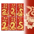 OUTLOU 6PC Chinese New Year Red Envelopes 2025, Heavy Duty Chinese Red