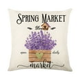 OUTLOU Throwing Pillow Cover Spring Lavender Throwing Pillow Cover