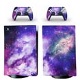 thumbnail image 1 of OUTMOIN Full Body Vinyl Skin Stickers for PS5 Digital Edition Console and Controllers - Purple Galaxy, 1 of 1
