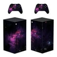 thumbnail image 1 of OUTMOIN Full Body Vinyl Skin Stickers for Xbox Series X Console and Controllers - Purple Universe, 1 of 1