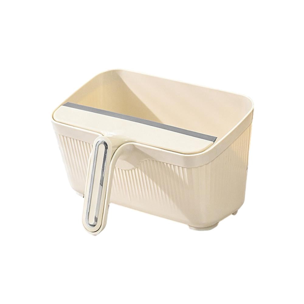 OUTOLOXIT Desktop Trash Can with Scraper, Household Multifunctional ...