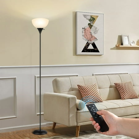 OUTON 71" Torchiere Floor Lamp with Remote, 4 Color Temperature Modern LED Standing Light for Living Room, Black price history and forecast - Outon OUTON Torchiere Floor Lamp