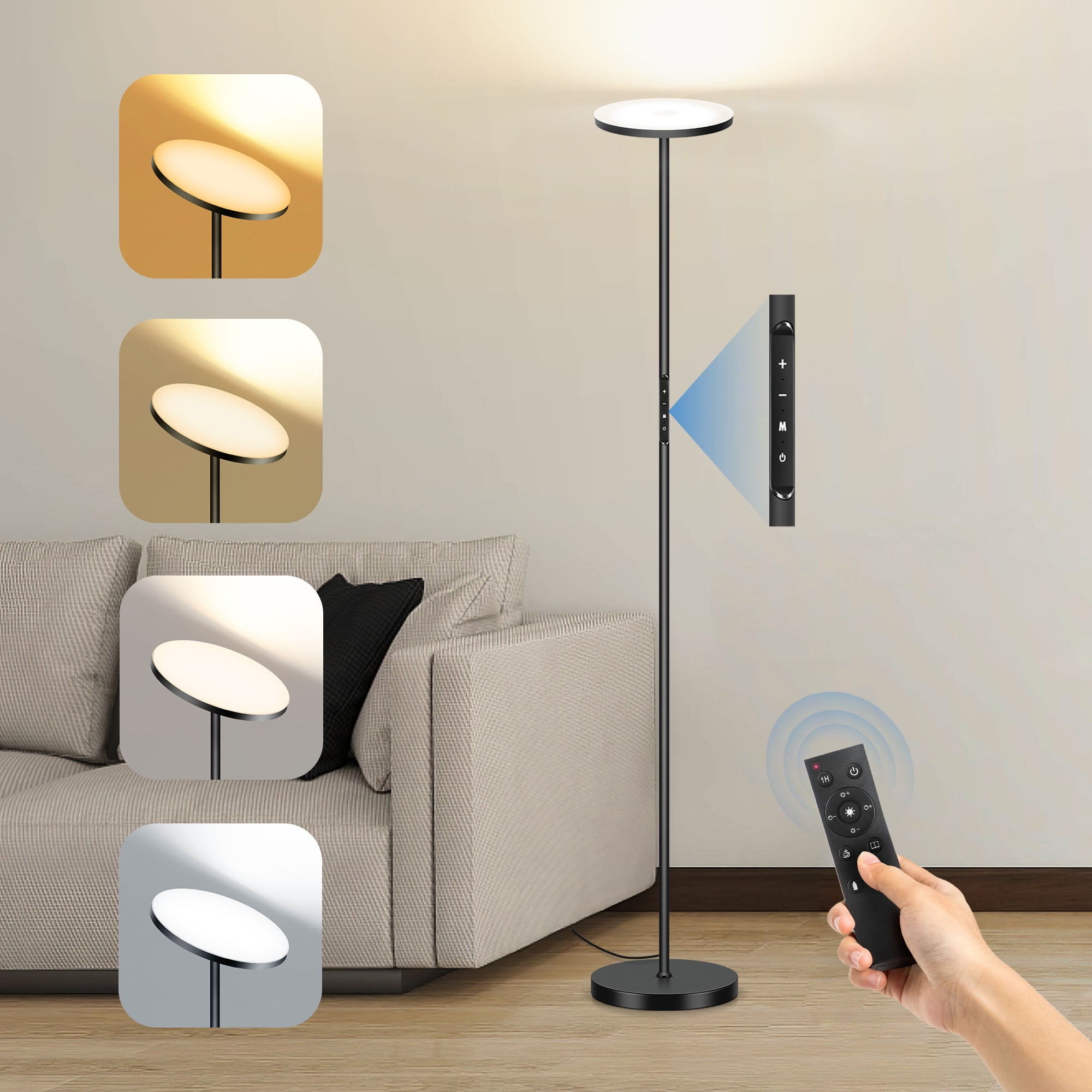 OUTON Floor Lamps for Living Room, Super Bright LED Floor Lamp with ...