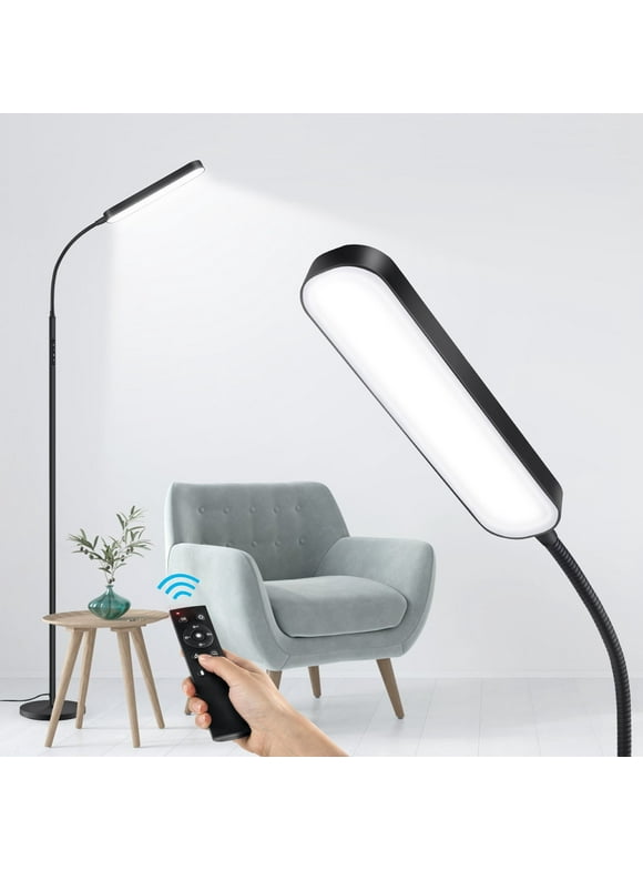 OUTON LED Reading Floor Lamp with Remote &Touch Control-4 Color Temperature Standing Light for Living Room, Bedroom
