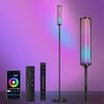 thumbnail image 1 of OUTON RGBIC Floor Lamp with Remote and App Control, Modern Lamp with 36+ Scenes, Music Sync, LED Corner Floor Lamp, Standing Lamp Tall Lamps for Living Room, Bedroom, Wire Black, 1 of 9