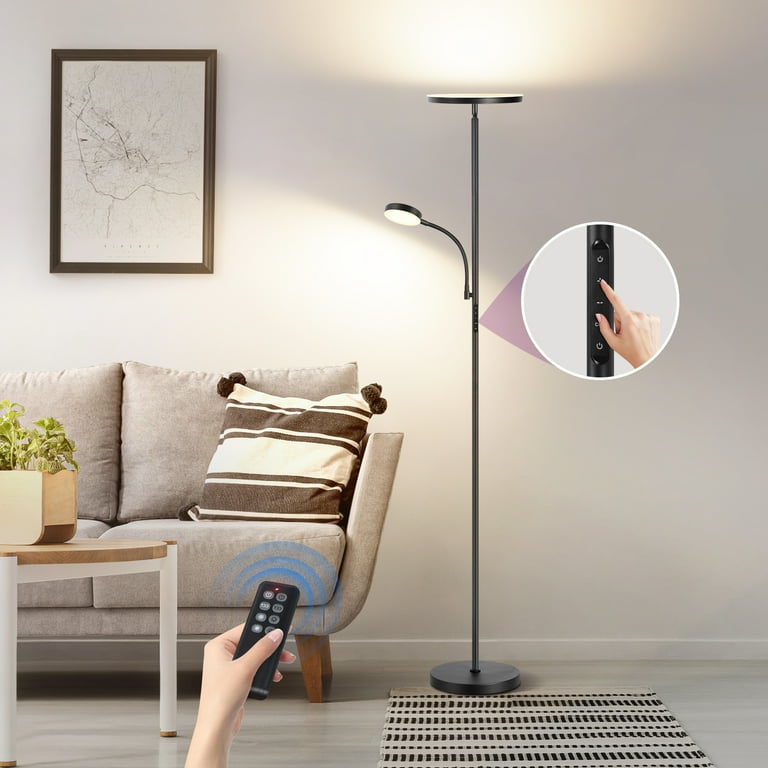 Led dimmable uplighter floor lamp online