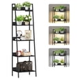 thumbnail image 1 of OUTONLIFE 5-Tier Black Corner Ladder Shelf - Freestanding Bookshelf, Storage Display Organizer for Home/Office, 1 of 9