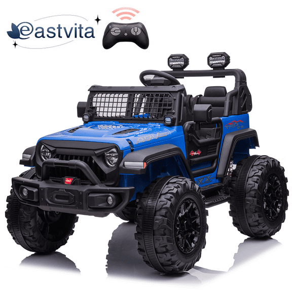 OUTOP Kids 24V Ride on Car with Electric Remote Control Dual Drive Power Ride on Toys 2 Seats SUV Truck Wheels Vehicle