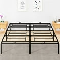 thumbnail image 1 of OUTOP King Size All-Metal Platform Bed Frame Strong Steel Bed Mattress Base Without Springs Large Storage Space Easy To Assemble Non-Vibration And Noise-Free Black, 1 of 6