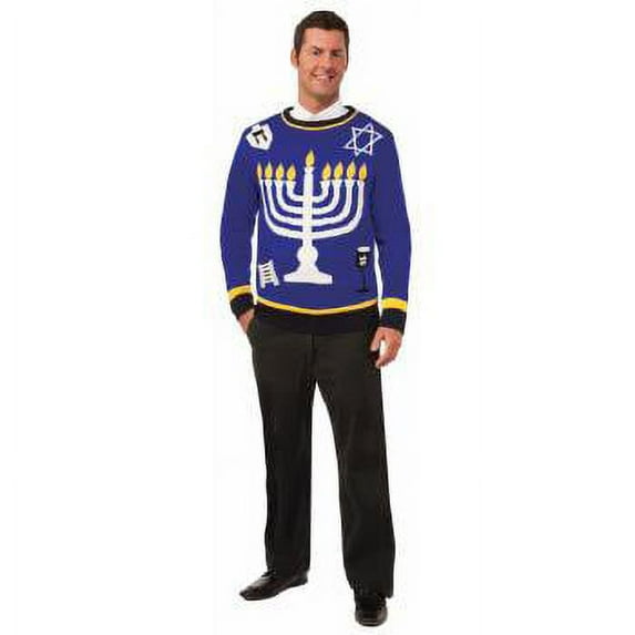 OUTRAGEOUS CHANUKAH SWEATER-M