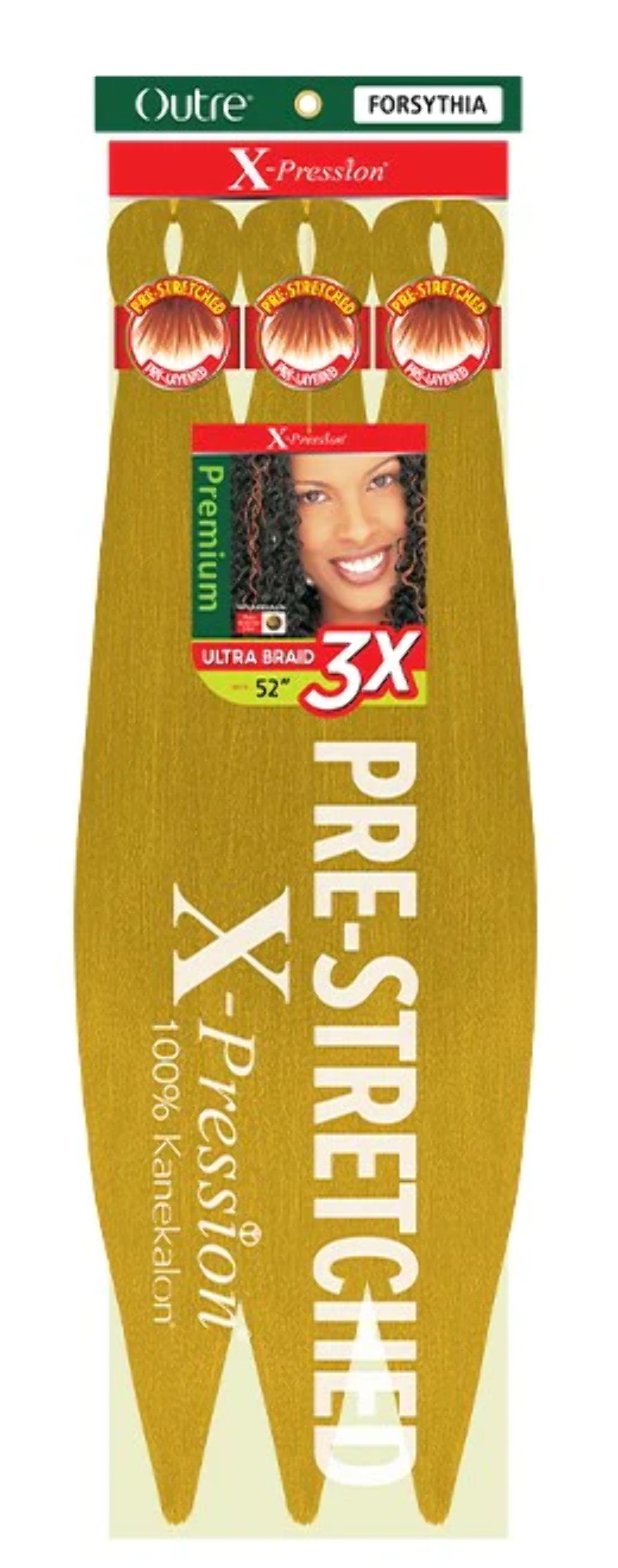 Outre X-Pression Ultra Braid Pre-Stretched 42 3X (Color #2t1b/60