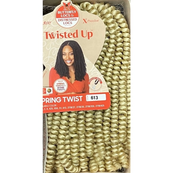 OUTRE. X-Pression. SPRING TWIST 8″. *CREATES BUTTERFLY LOCS & BOMB TWISTS.