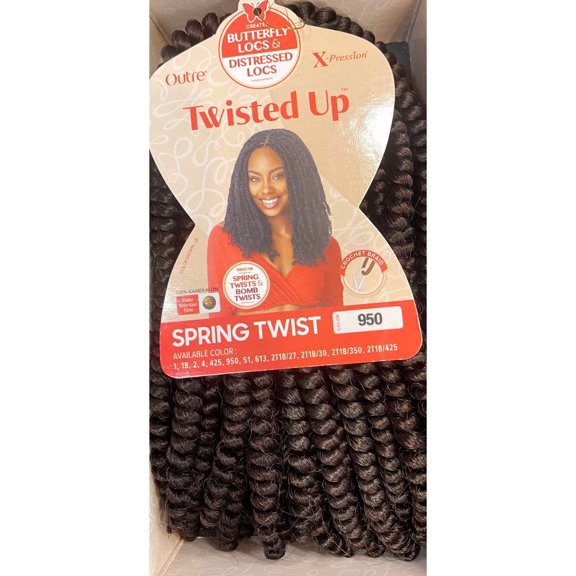 OUTRE. X-Pression. SPRING TWIST 8″. *CREATES BUTTERFLY LOCS & BOMB TWISTS.