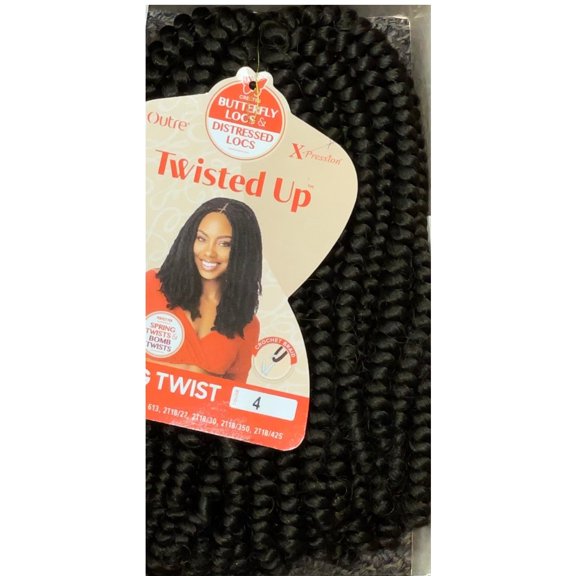 OUTRE. X-Pression. SPRING TWIST 8″. *CREATES BUTTERFLY LOCS & BOMB TWISTS.