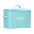 thumbnail image 1 of OUTSHINE Farmhouse Bread Box for Kitchen Countertop | Vintage Mint Bread Storage Container with Fitted Lid | Large Metal Bread Bin for Small Kitchen | Modern Corner Bread Boxes for Kitchen Counter, 1 of 7