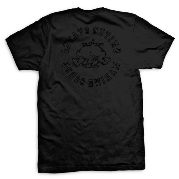 OUTSIDE THE WIRE Leatherneck for Life Black Out Bulldog T-Shirt