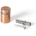 thumbnail image 1 of OUTWATER Sign Standoff 3/4" Diameter x 3/4" Barrel Length Copper Aluminum Eco Series Easy Fasten Standoff Pack of 8, 1 of 7