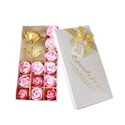 OUTlOU Gift Day Romantic Roses Valentine'S Day Wedding Soap Flower Festival Beautiful Gift Box Fragrance Home Decoration