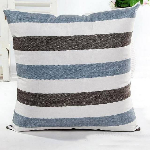 OUTlOU Home Textile Stripe Sofa Bed Home Decor Pillow Case Cushion