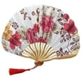 thumbnail image 1 of OUTlOU Household appliances Hand Held Fans Silk Bamboo Folding Fans Handheld Folded Fan for Church Wedding G, 1 of 1