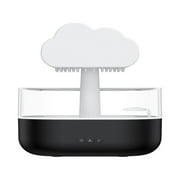 OUTlOU Household appliances Rain Cloud Humidifier With 7 Colours Lights Adjustable Rain Cloud Humidifier Lamp Relaxing Rain Cloud Humidifier Water Drip Multifunctional Aroma Diffuser Humidifier