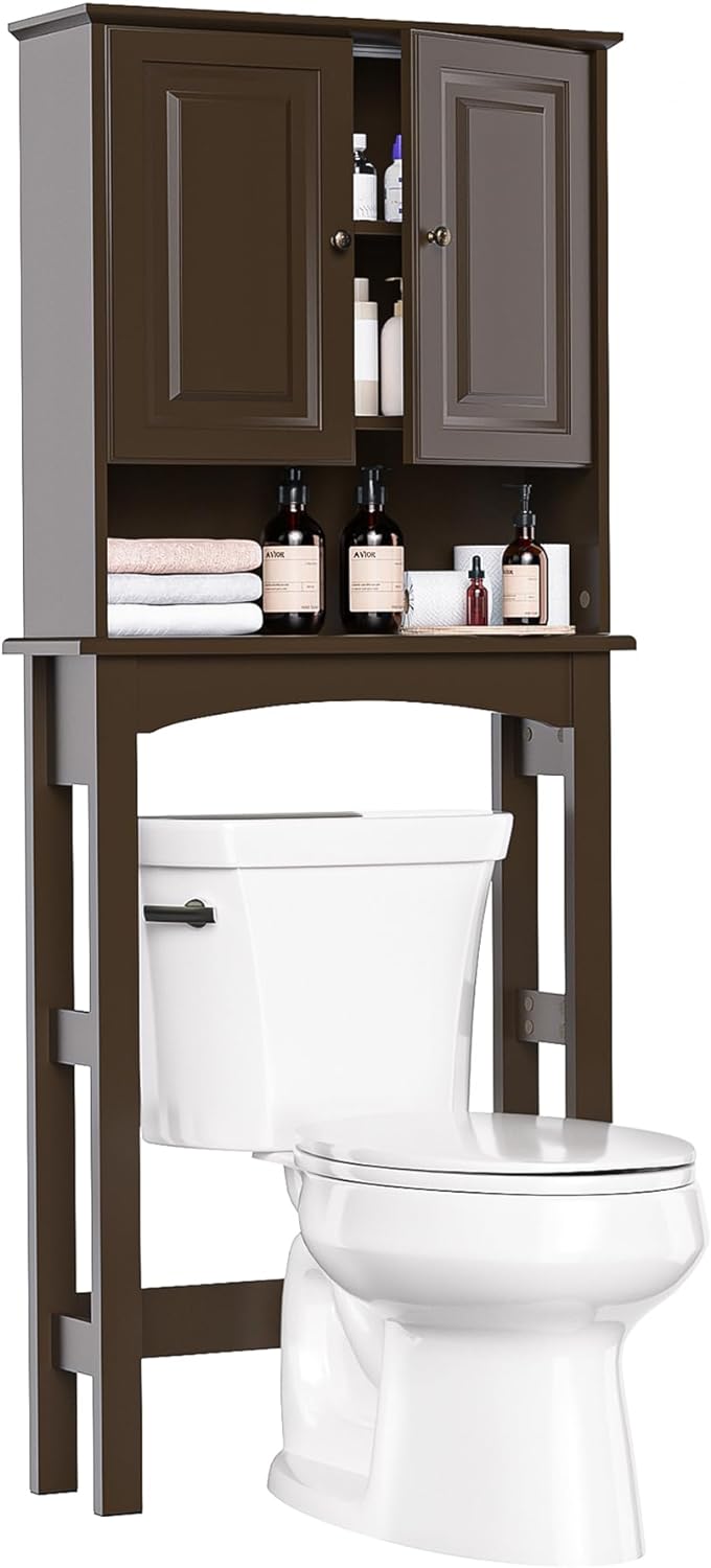 OUWI Over The Toilet Storage with Motion Sensor LED Light