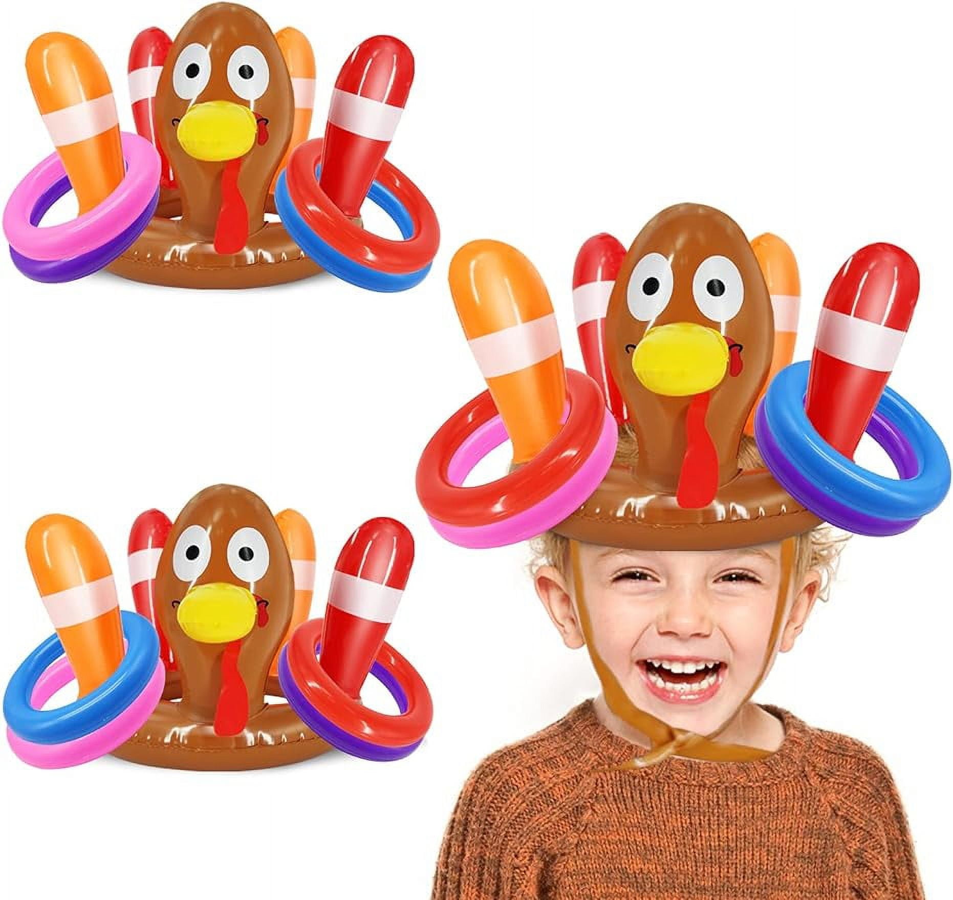 OUXIA 3Pack Thanksgiving Ring Toss Games Toys for Kids Thanksgiving