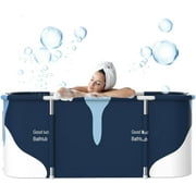 OUYI 55" Foldable PVC Bathtub - Durable, Easy to Store, Spacious & Anti - Slip for Relaxing Bath