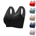 thumbnail image 1 of OVAFBAU Women's Minimizers Bra Supportive Seamless Push Up Bra Wireless Sports Bra Sleep Vests Daily Underwears, 1 of 7