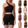thumbnail image 1 of OVAFBAU Womens Workout Set Matching Gym Outfits Yoga Running Sports Bra Racerback Workout Leggings Active Set Summer Outfits, 1 of 5