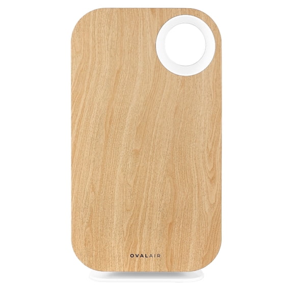 OVAL AIR Custom Air Purifier Face Cover, Aspen Pale Oak, AIR1000C-COVER