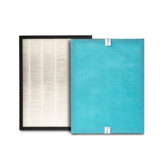 OVAL AIR H13 True HEPA 2-in1 Replacement Charcoal Combined Filter with Pre-filter, AIR1000A-FILTER