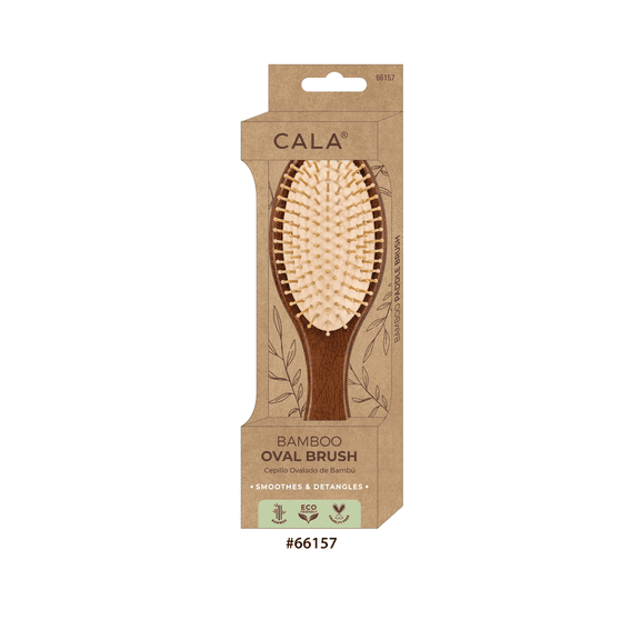 DARK BAMBOO OVAL HAIR BRUSH