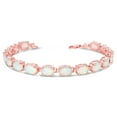thumbnail image 1 of OVAL SIMULATED OPAL (9 X 7) TENNIS BRACELET IN ROSE GOLD, 1 of 1