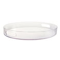 thumbnail image 1 of 1 Count, 14 x 16.5 IN Clear Oval Plastic Tray, by Way To Celebrate, 1 of 6