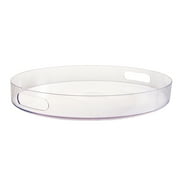 1 Count, 14 x 16.5 IN Clear Oval Plastic Tray, by Way To Celebrate