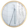 thumbnail image 1 of OVALCREST - London Framed Circle Mirror - Gold Leaf 25 1/8" x 25 1/8", 1 of 7